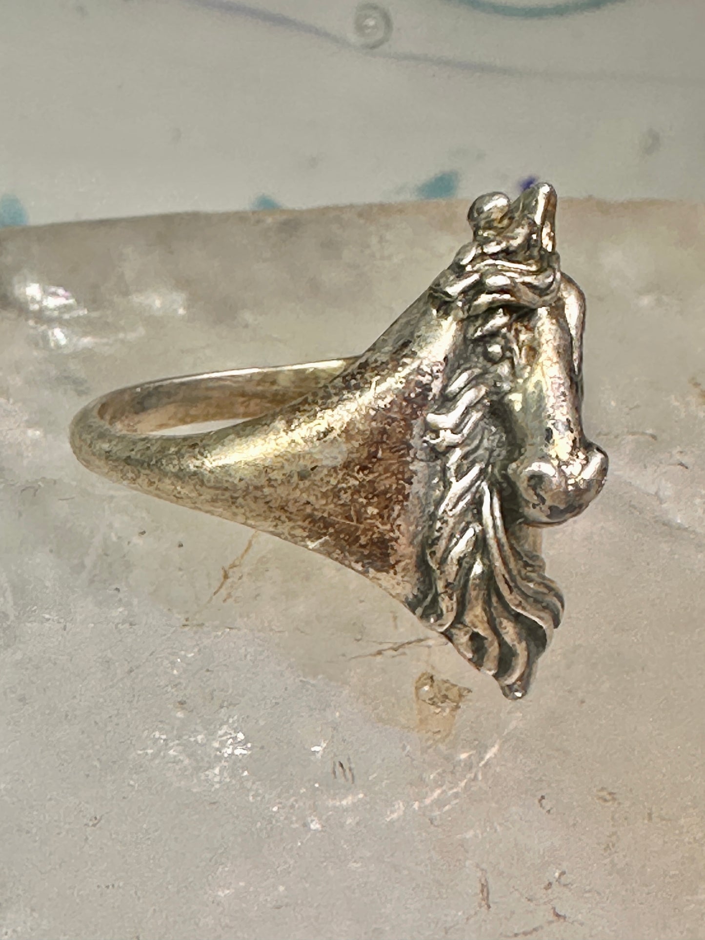 Horse ring size 6 cowgirl southwest sterling silver women girls
