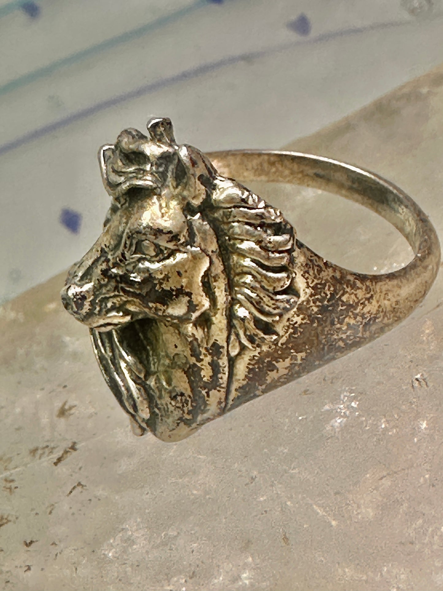 Horse ring size 6 cowgirl southwest sterling silver women girls
