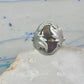 Fire Agate ring Navajo leaves band sterling silver size 11 women men