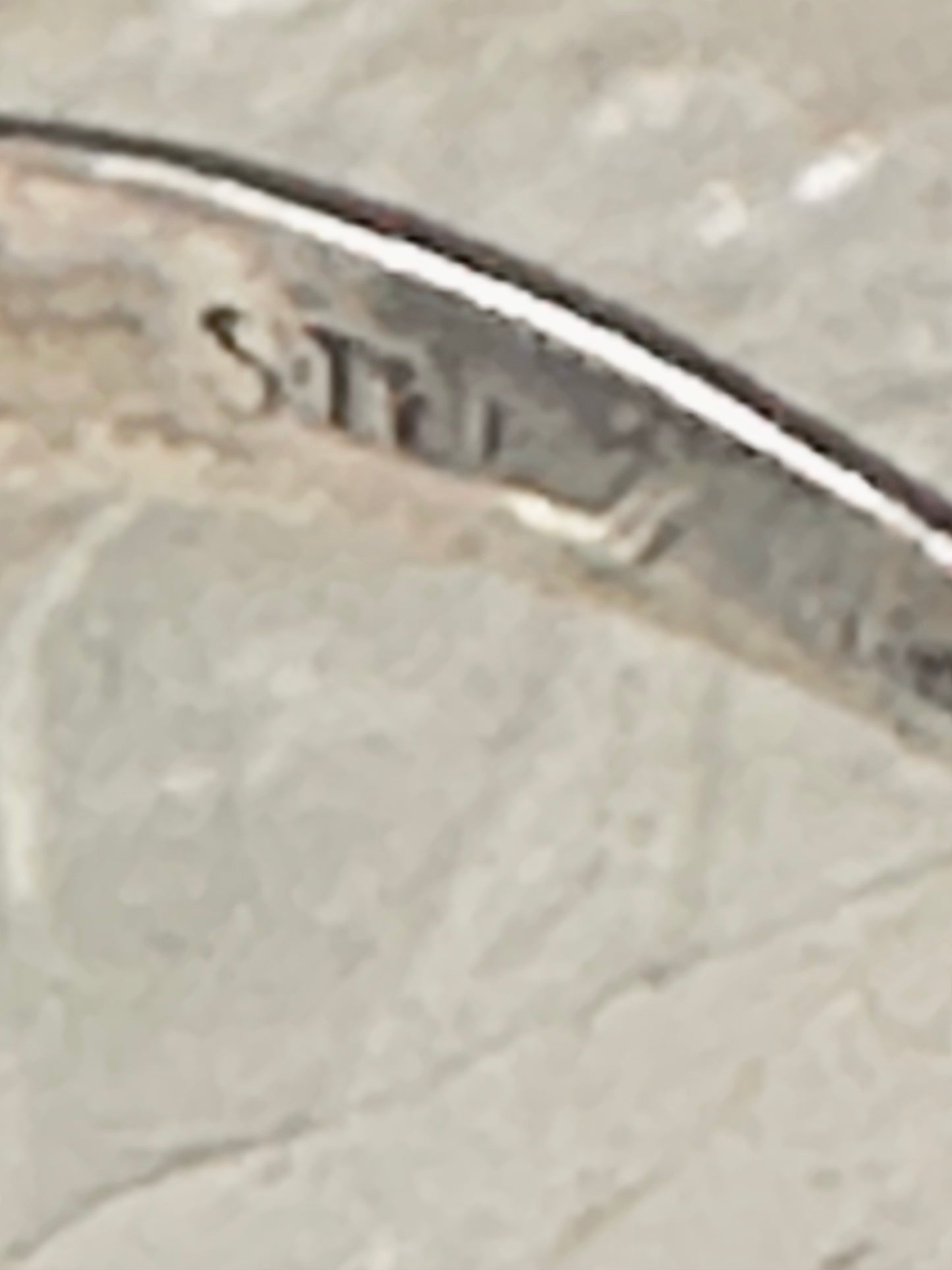 Pearl ring Art Nouveau Deco floral flower size 2.5 pinky sterling silver women girls