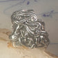 woman face ring lady band heavy solid size 8 sterling silver women