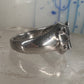 Cat ring face signed CBP 925 size 8 sterling silver women girls