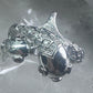 Koi fish Ring signed EA fish band size 8 pinky sterling silver women girls