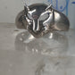 Cat ring face signed CBP 925 size 8 sterling silver women girls