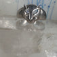 Cat ring face signed CBP 925 size 8 sterling silver women girls