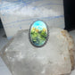 Landscape ring trees river seagulls size 7.75 mop sterling silver Amy Russell Kahn