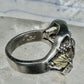 Freedom USA biker band Eagle size 10 mop sterling silver men