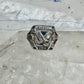 Freedom USA biker band Eagle size 10 mop sterling silver men