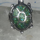 Turtle inlaid ring size 6 green turquoise chips band sterling silver southwestern women girls