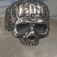 Skull ring memento mori 800 silver size 10.50 women men biker