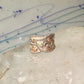Black Hills Gold ring Floral leaves wrap band size 6.75 sterling silver women&nbsp;&nbsp;