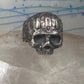 Skull ring memento mori 800 silver size 10.50 women men biker