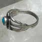 Phoenix ring turquoise size 2.25 sterling silver women girls baby band