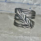 Cigar band leaves ring size 4.25 pinky sterling silver women girls