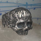 Skull ring memento mori 800 silver size 10.50 women men biker