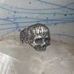 Skull ring memento mori 800 silver size 10.50 women men biker