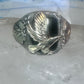Black Hills Gold ring eagle band onyx leaves size 12 sterling silver women men