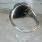 Black Hills Gold ring eagle band onyx leaves size 12 sterling silver women men