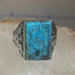 Navajo Phoenix ring Mudman Turquoise size 11 sterling silver women men