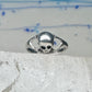 Skull ring biker band size 5 pinky sterling silver women girls