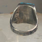 Navajo Phoenix ring Mudman Turquoise size 11 sterling silver women men