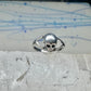 Skull ring biker band size 5 pinky sterling silver women girls