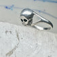 Skull ring biker band size 5 pinky sterling silver women girls
