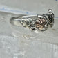 Black Hills Gold ring wedding band leaves size 8.25 sterling silver women men