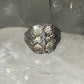 Black Hills Gold ring leaves  size 11.50 sterling silver men women