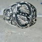 Huge Vintage Sterling Silver Black Hills Grape Vine Ring Size 17 Heavy 14.1g