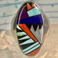Zuni ring Turquoise spiny oyster opal onyx band size 9.50 sterling silver women men