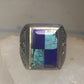 Navajo Phoenix ring mudman Turquoise Heavy Solid size 10.5 sterling silver women