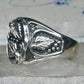 Huge Vintage Sterling Silver Black Hills Grape Vine Ring Size 17 Heavy 14.1g