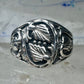 Huge Vintage Sterling Silver Black Hills Grape Vine Ring Size 17 Heavy 14.1g