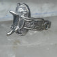 Saddle ring cowgirl band size 8.25 southwestern sterling silver