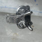 Saddle ring cowgirl band size 8.25 southwestern sterling silver