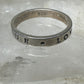 True Love Waits ring word band size 7 sterling silver women