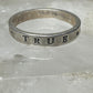 True Love Waits ring word band size 7 sterling silver women