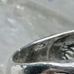 Lady Face Ring with Flower Art Deco Style Sterling Silver - Size 7
