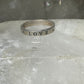 True Love Waits ring word band size 7 sterling silver women