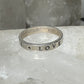 True Love Waits ring word band size 7 sterling silver women