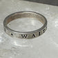 True Love Waits ring word band size 7 sterling silver women