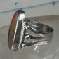 Agate ring southwest tribal sterling silver size 5 women