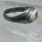 Eye ring blue eyeball band size 7 sterling silver women men