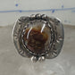 Fire Agate ring Navajo tribal sterling silver size 6.25 women