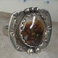 Fire Agate ring Navajo tribal sterling silver size 6.25 women