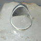 Classical face ring Art Deco figurative size 9 sterling silver women