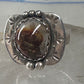 Fire Agate ring Navajo tribal sterling silver size 6.25 women