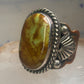 Turquoise ring Navajo sterling silver size 10.75  copper band scalloped  women men