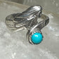 Mermaid ring turquoise size 6.75 sterling silver women